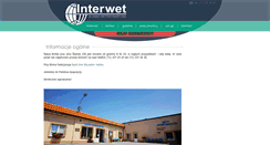 Desktop Screenshot of interwet.pl
